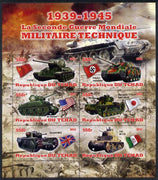 Chad 2012 Military Strength of the Second World War - Tanks perf sheetlet containing 6 values unmounted mint