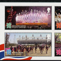 Great Britain 2012 Memories of London Olympic & Paralympic Games perf m/sheet unmounted mint