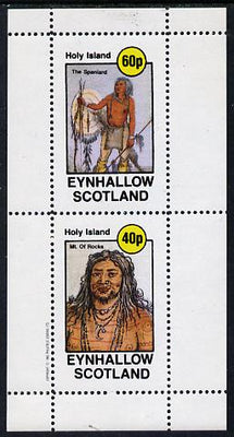 Eynhallow 1982 N American Indians perf set of 2 values unmounted mint