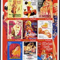 Somalia 2002 Brigitte Bardot imperf sheetlet containing 9 values unmounted mint. Note this item is privately produced and is offered purely on its thematic appeal, it has no postal validity