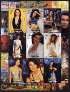 Somalia 2002 Shania Twain perf sheetlet containing 9 values unmounted mint. Note this item is privately produced and is offered purely on its thematic appeal
