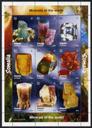 Somalia 1999 Minerals of the World perf sheetlet containing 9 values unmounted mint. Note this item is privately produced and is offered purely on its thematic appeal