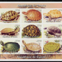 Guinea - Bissau 1999 Turtles imperf sheetlet containing 9 values unmounted mint