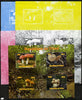 Chad 2012 Fungi sheetlet containing 4 values - the set of 5 imperf progressive proofs comprising the 4 individual colours plus all 4-colour composite, unmounted mint.