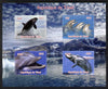 Chad 2012 Whales & Dolphins imperf sheetlet containing 4 values unmounted mint. Note this item is privately produced and is offered purely on its thematic appeal.