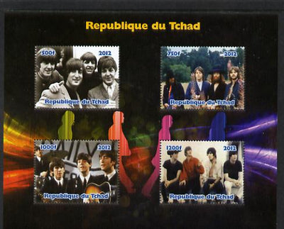 Chad 2012 The Beatles #2 perf sheetlet containing 4 values unmounted mint. Note this item is privately produced and is offered purely on its thematic appeal.