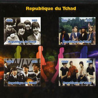 Chad 2012 The Beatles #2 imperf sheetlet containing 4 values unmounted mint. Note this item is privately produced and is offered purely on its thematic appeal.