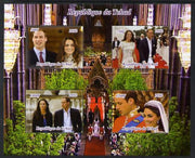 Chad 2012 Royal Wedding - William & Kate #1 perf sheetlet containing 4 values unmounted mint