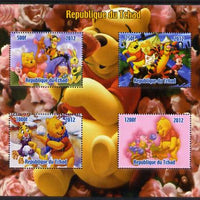 Chad 2012 Disney's Winnie the Pooh perf sheetlet containing 4 values unmounted mint. Note this item is privately produced and is offered purely on its thematic appeal.