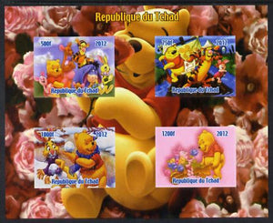 Chad 2012 Disney's Winnie the Pooh imperf sheetlet containing 4 values unmounted mint. Note this item is privately produced and is offered purely on its thematic appeal.