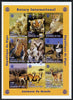 Niger Republic 1998 Animals of the World #1 imperf sheetlet containing 9 x 180f values each with Rotary logo unmounted mint. Note this item is privately produced and is offered purely on its thematic appeal as Scott #1003