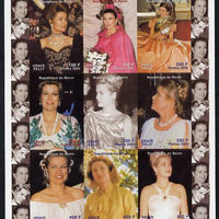 Benin 2002 Grace Kelly #2 imperf sheetlet containing 9 values unmounted mint. Note this item is privately produced and is offered purely on its thematic appeal