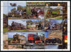 Benin 2002 Steam Locomotives perf sheetlet containing set of 9 values unmounted mint. Note this item is privately produced and is offered purely on its thematic appeal
