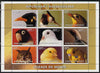 Madagascar 2000 Birds of the World perf sheetlet containing 9 values unmounted mint. Note this item is privately produced and is offered purely on its thematic appeal