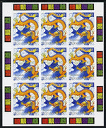 Turkmenistan 2000 Chinese New Year - Year of the Dragon imperf sheetlet containing 9 values unmounted mint. Note this item is privately produced and is offered purely on its thematic appeal