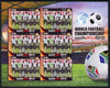 Sierra Leone 2010 Football World Cup Chamipnships - the team from Ghana in special sheet of 6 unmounted mint as SG 4728