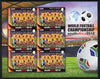 Sierra Leone 2010 Football World Cup Chamipnships - the team from Ivory Coast in special sheet of 6 unmounted mint as SG 4733.