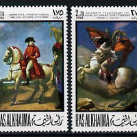 Ras Al Khaima 1969 Paintings of Napoleon perf set of 4 unmounted mint Mi 322-25A