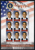 St Vincent 2009 Barack Obama - 44th President of the United States perf sheetlet containing 9 values unmounted mint