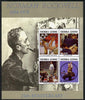 Sierra Leone 2004 25th Death Anniversary of Norman Rockwell perf sheetlet containing 4 values unmounted mint SG MS 4182