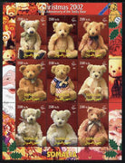 Somalia 2002 Christmas - Centenary of Teddy Bear perf sheetlet containing 9 values unmounted mint. Note this item is privately produced and is offered purely on its thematic appeal