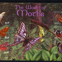 Grenada - Grenadines 2001 Moths perf sheetlet containing 6 values unmounted mint SG 3528-33