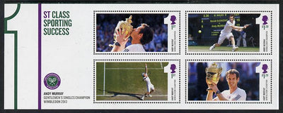 Great Britain 2013 Andy Murray - 1st Class Sporting Success perf m/sheet unmounted mint