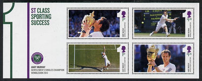 Great Britain 2013 Andy Murray - 1st Class Sporting Success perf m/sheet unmounted mint