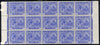 St Kitts-Nevis 1920-22 KG5 MCA Columbus 2.5d ultramarine marginal block of 15 Rows 4, 5 & 6 unmounted mint SG 28