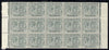 St Kitts-Nevis 1921-29 KG5 Script CA Medicinal Spring 2d slate-grey marginal block of 15 Rows 4, 5 & 6 unmounted mint some split perfs SG 41