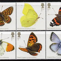 Great Britain 2013 Butterflies perf set of 10 (2 strips of 5) unmounted mint