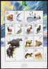 China 2001 Wildlife 2nd series perf sheetlet containing 10 values plus 2 labels unmounted mint