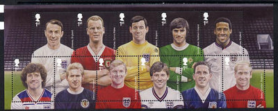 Great Britain 2013 Football Heroes perf m/sheet unmounted mint