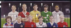 Great Britain 2013 Football Heroes perf m/sheet unmounted mint