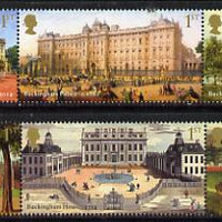 Great Britain 2014 Buckingham Palace perf set of 6 values (2 strips of 3) unmounted mint