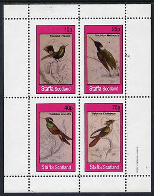 Staffa 1982 Humming Birds #07 perf,set of 4 values (10p to 75p) unmounted mint