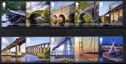 Great Britain 2015 Bridges set of 10 (2 se-tenant strips) unmounted mint