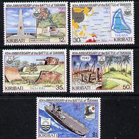 Kiribati 1983 40th Anniversary of Battle of Tarawa perf set of 5 unmounted mint, SG 210-14 (gutter pairs available - price x 2)